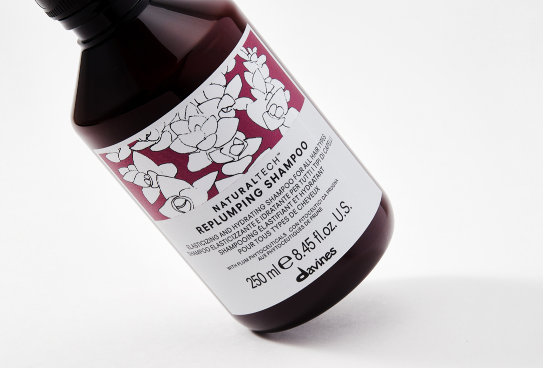 Davines Shampoo for Fine Hair NATURALTECH Replumping Shampoo