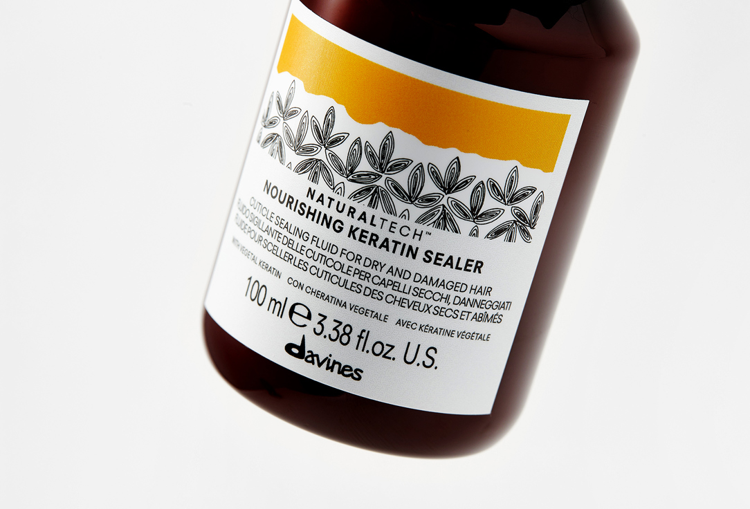 Davines Protective and Strengthening Leave-in Fluid NaturalTech Nourishing Keratin sealer