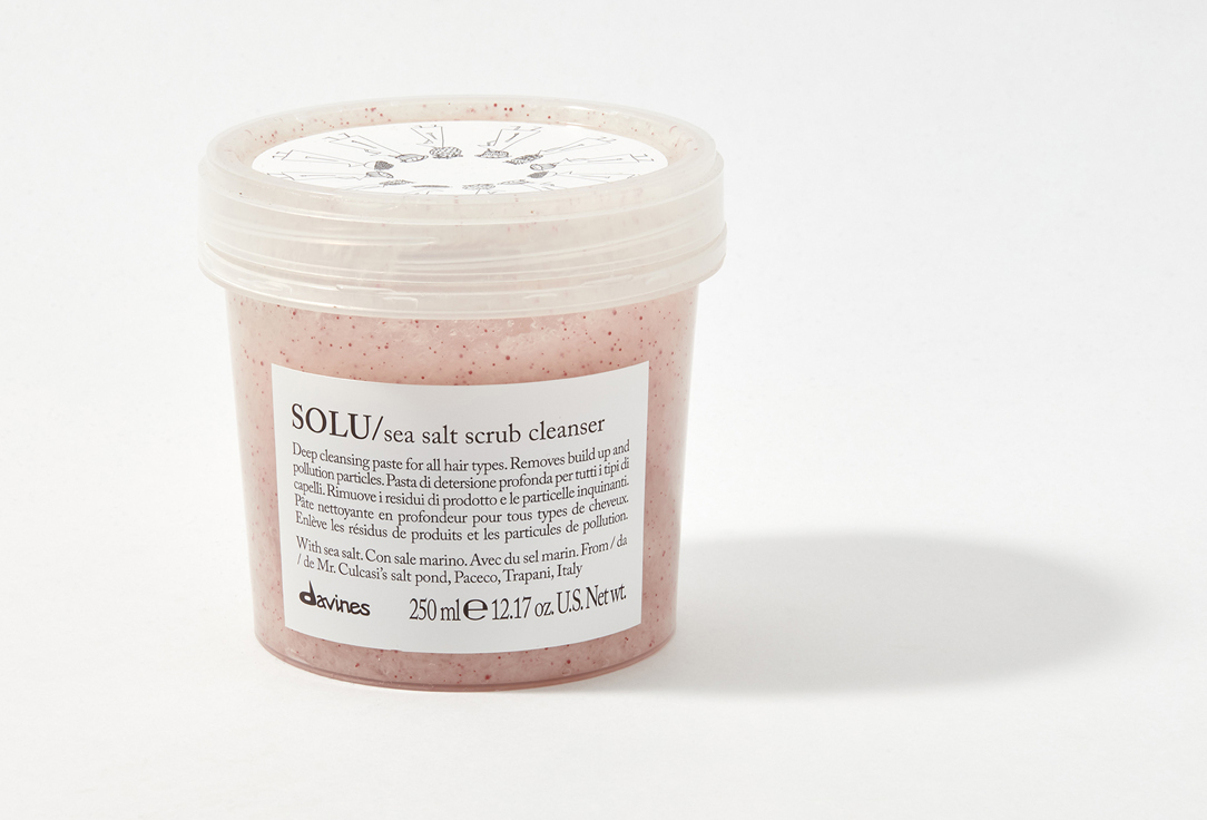 Davines Exfoliating Scalp Scrub SOLU sea salt scrub cleanser 250 ml Davines Exfoliating Scalp Scrub SOLU sea salt scrub cleanser