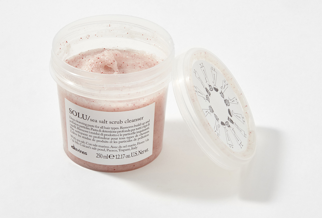 Davines Exfoliating Scalp Scrub SOLU sea salt scrub cleanser 250 ml Davines Exfoliating Scalp Scrub SOLU sea salt scrub cleanser