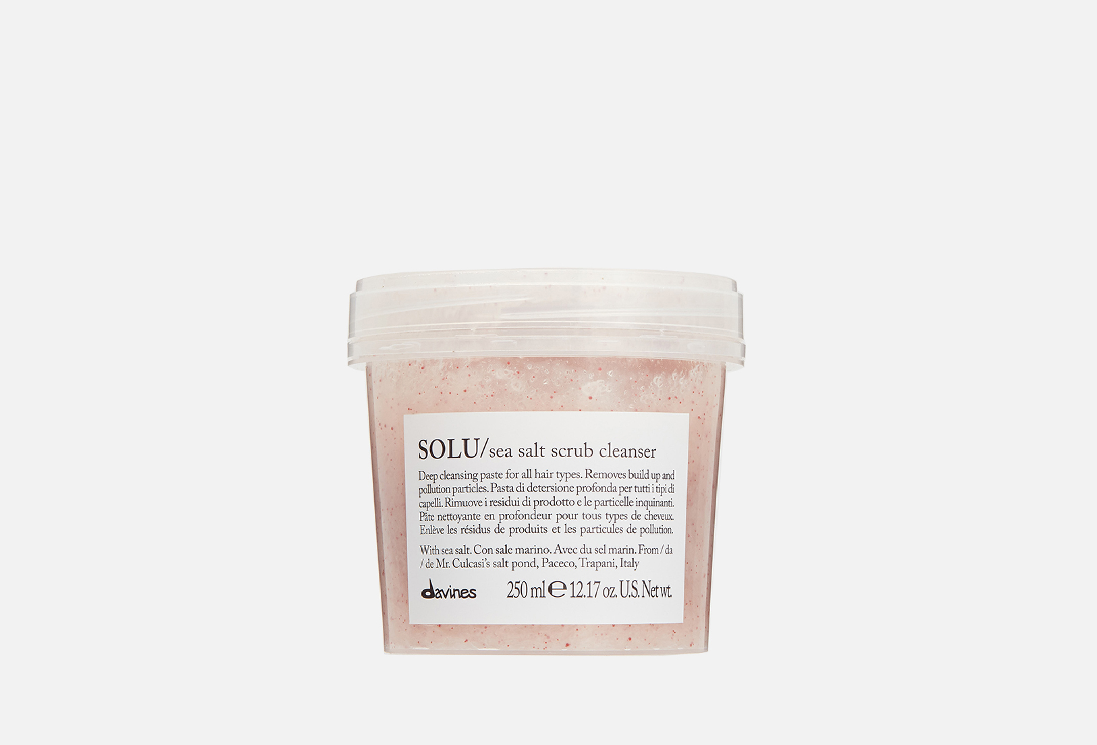 SOLU sea salt scrub cleanser 250