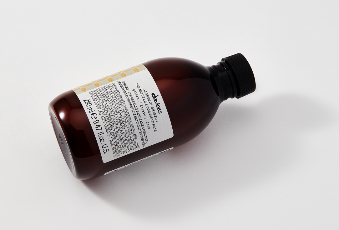 Davines Color-enhancing golden hair shampoo ALCHEMIC SHAMPOO for natural and coloured hair (Golden)