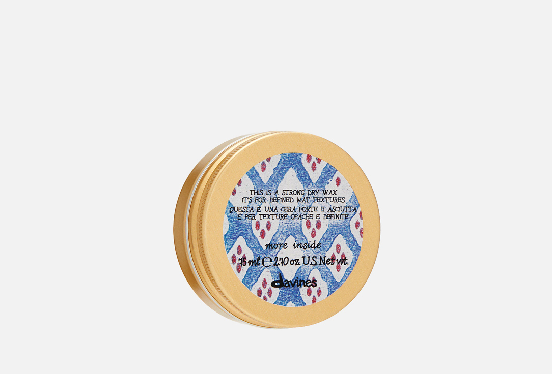 Davines Matte Finish Styling Wax More Inside Strong Dry Wax