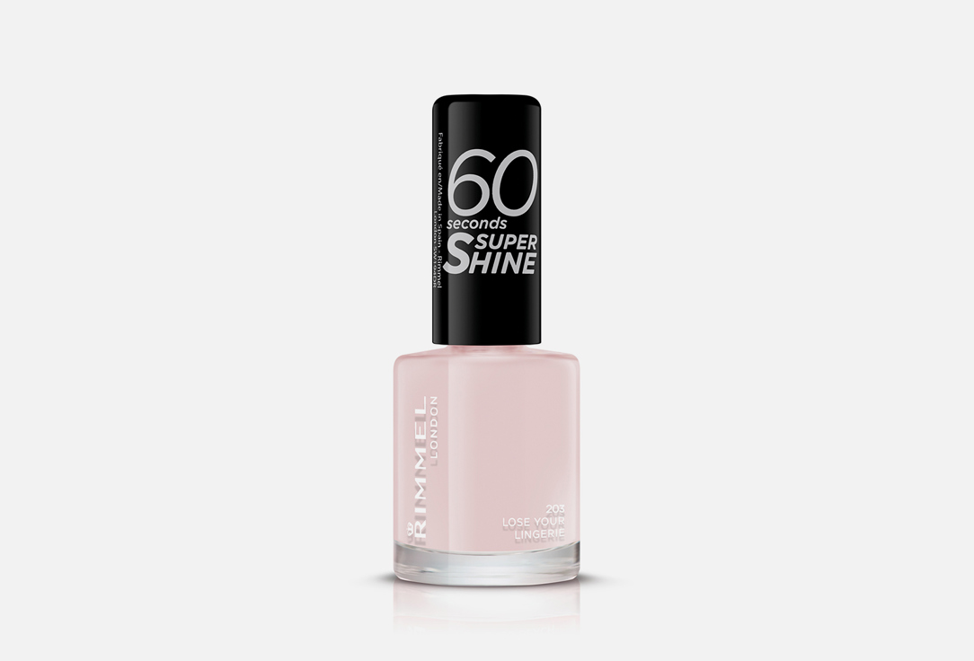 Rimmel Nail polish 60 Seconds Super Shine 203, Lose your lingere 8 ml Rimmel Nail polish 60 Seconds Super Shine