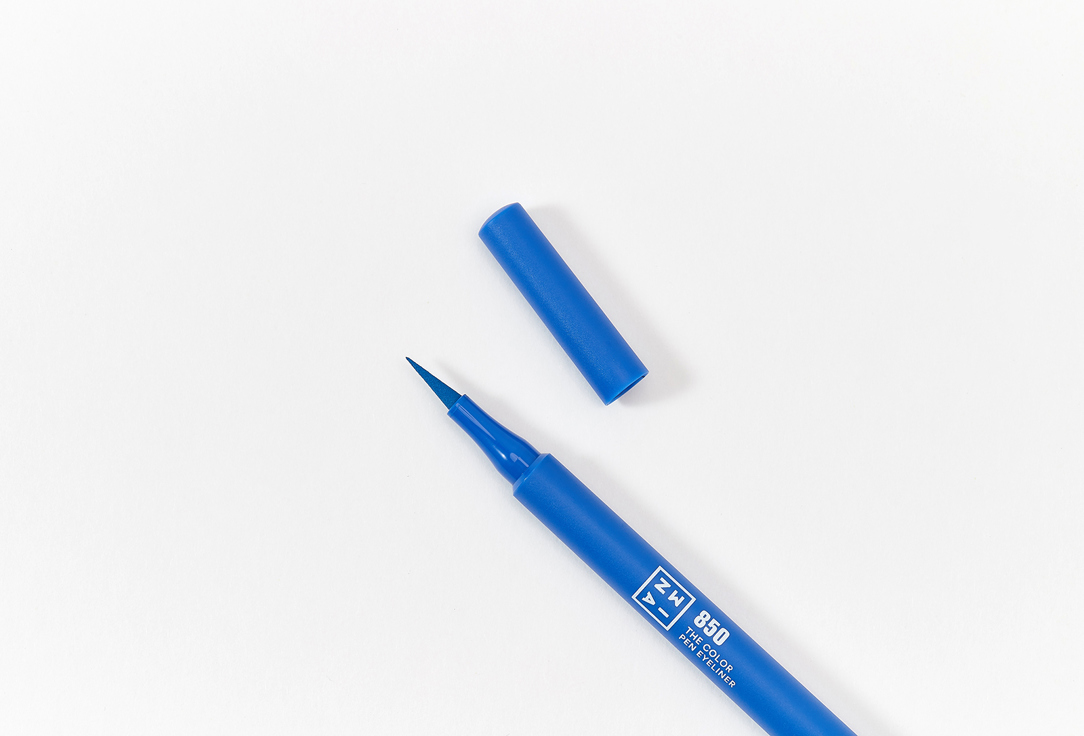 3INA Long-Lasting, Matte Eyeliner The Color Pen Eyeliner 850, Bright blue 1 ml 3INA Long-Lasting, Matte Eyeliner The Color Pen Eyeliner