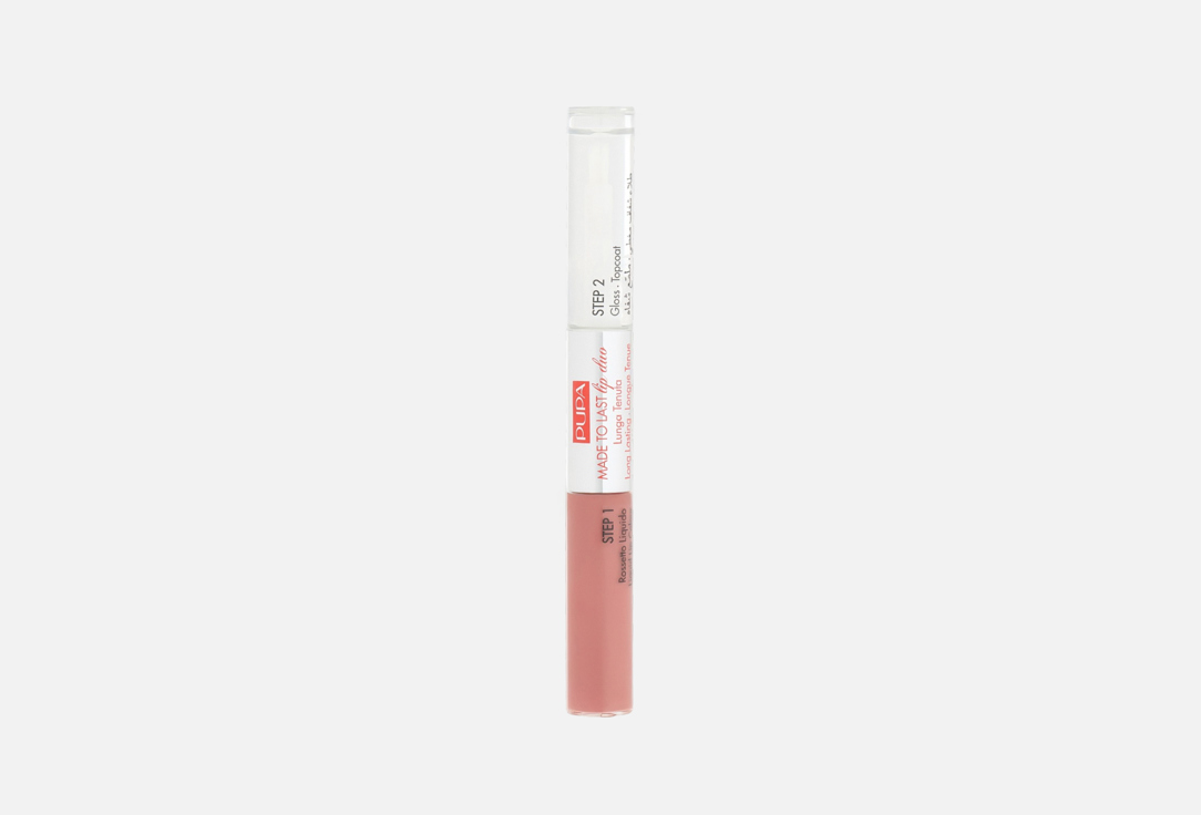 Pupa Liquid Lipstick & Lip Gloss 2-in-1 MADE TO LAST LIP DUO 010, Vintage pink 4 ml Pupa Liquid Lipstick & Lip Gloss 2-in-1 MADE TO LAST LIP DUO
