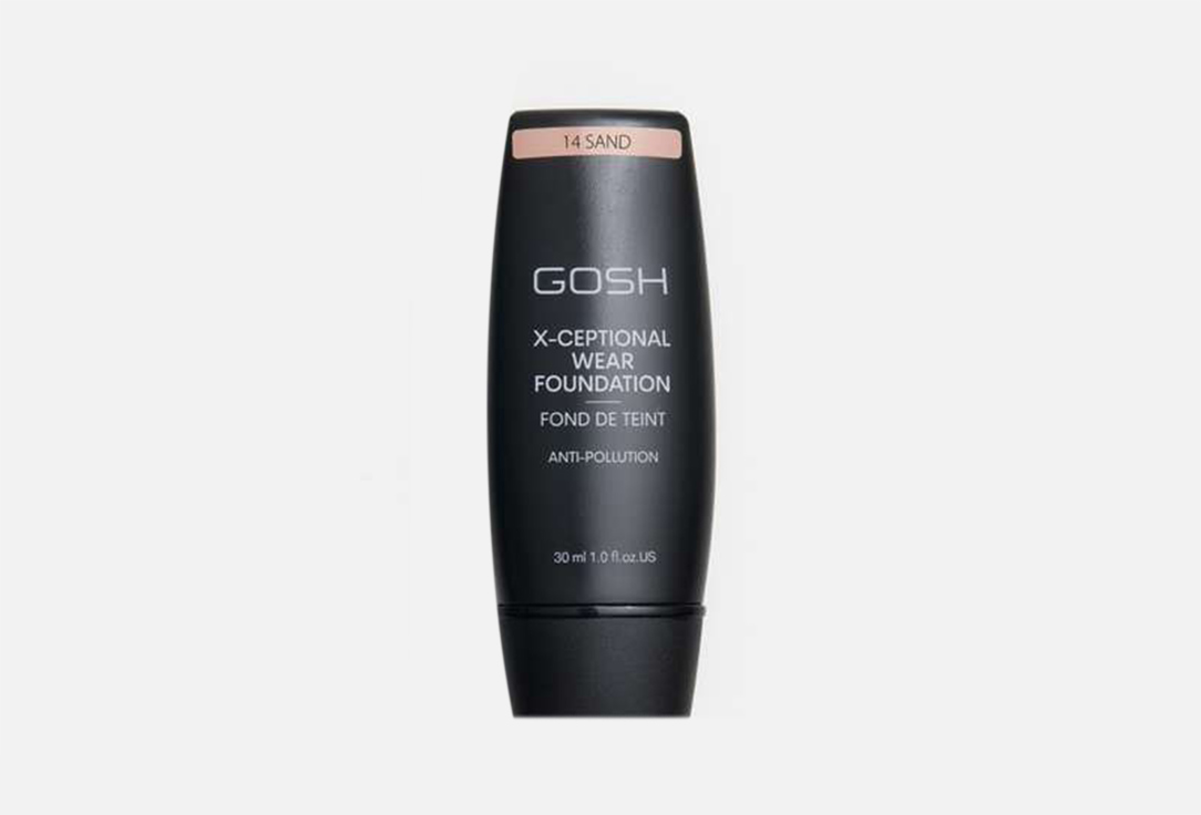 Gosh Long-lasting Matte Foundation X-CEPTIONAL WEAR 14, Sand 30 ml Gosh Long-lasting Matte Foundation X-CEPTIONAL WEAR