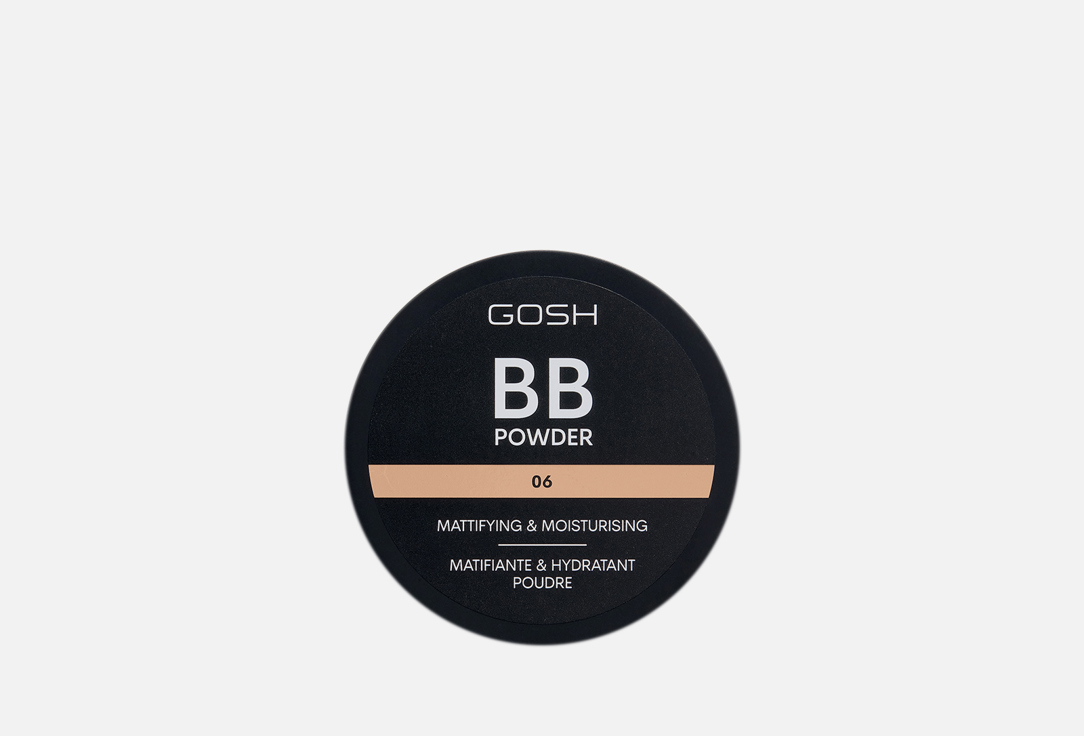 Gosh Mattifying & Moisturizing Powder BB POWDER 06, Warm beige 6.5 g Gosh Mattifying & Moisturizing Powder BB POWDER