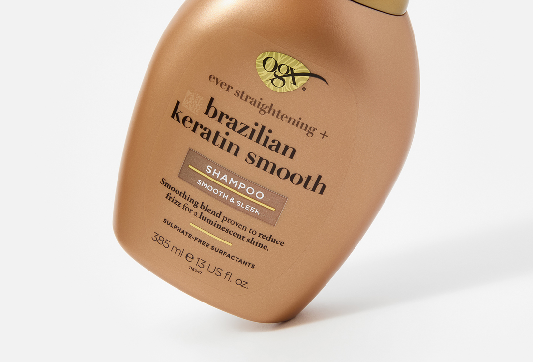 OGX Nourishing Shampoo Ever-Straightening + Brazilian Keratin Therapy 385 ml OGX Nourishing Shampoo Ever-Straightening + Brazilian Keratin Therapy