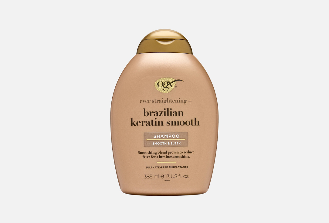 OGX Nourishing Shampoo Ever-Straightening + Brazilian Keratin Therapy 385 ml OGX Nourishing Shampoo Ever-Straightening + Brazilian Keratin Therapy
