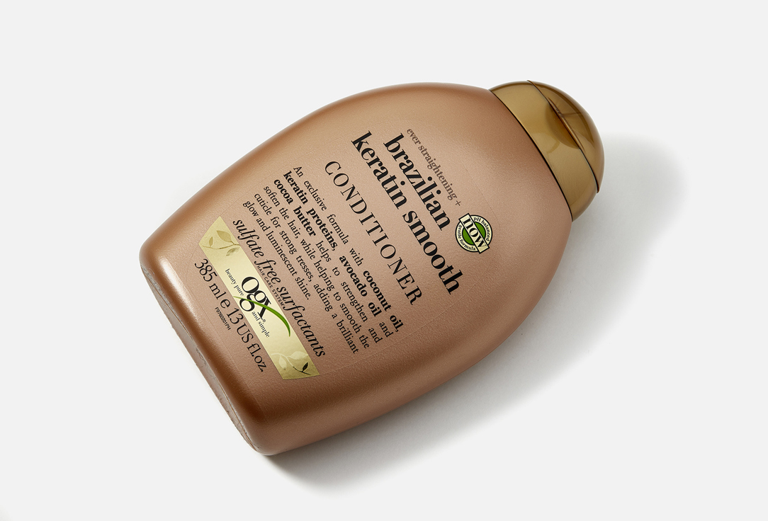 OGX Nourishing Conditioner Ever-Straightening + Brazilian Keratin Therapy 385 ml OGX Nourishing Conditioner Ever-Straightening + Brazilian Keratin Therapy