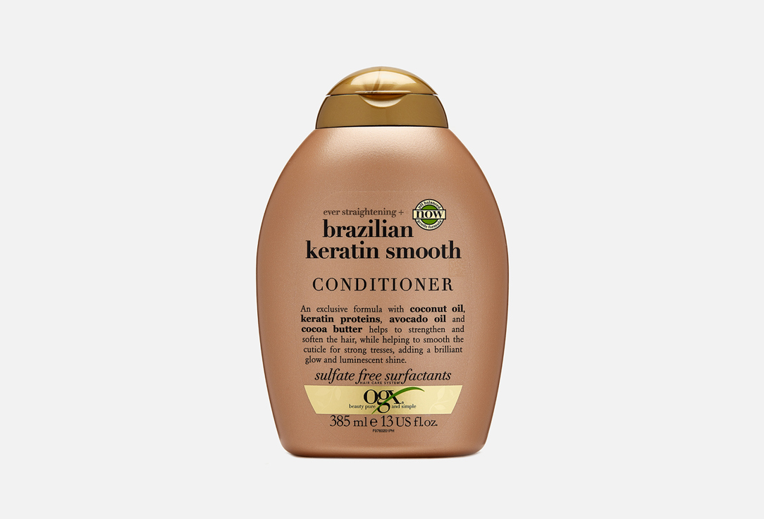 OGX Nourishing Conditioner Ever-Straightening + Brazilian Keratin Therapy 385 ml OGX Nourishing Conditioner Ever-Straightening + Brazilian Keratin Therapy