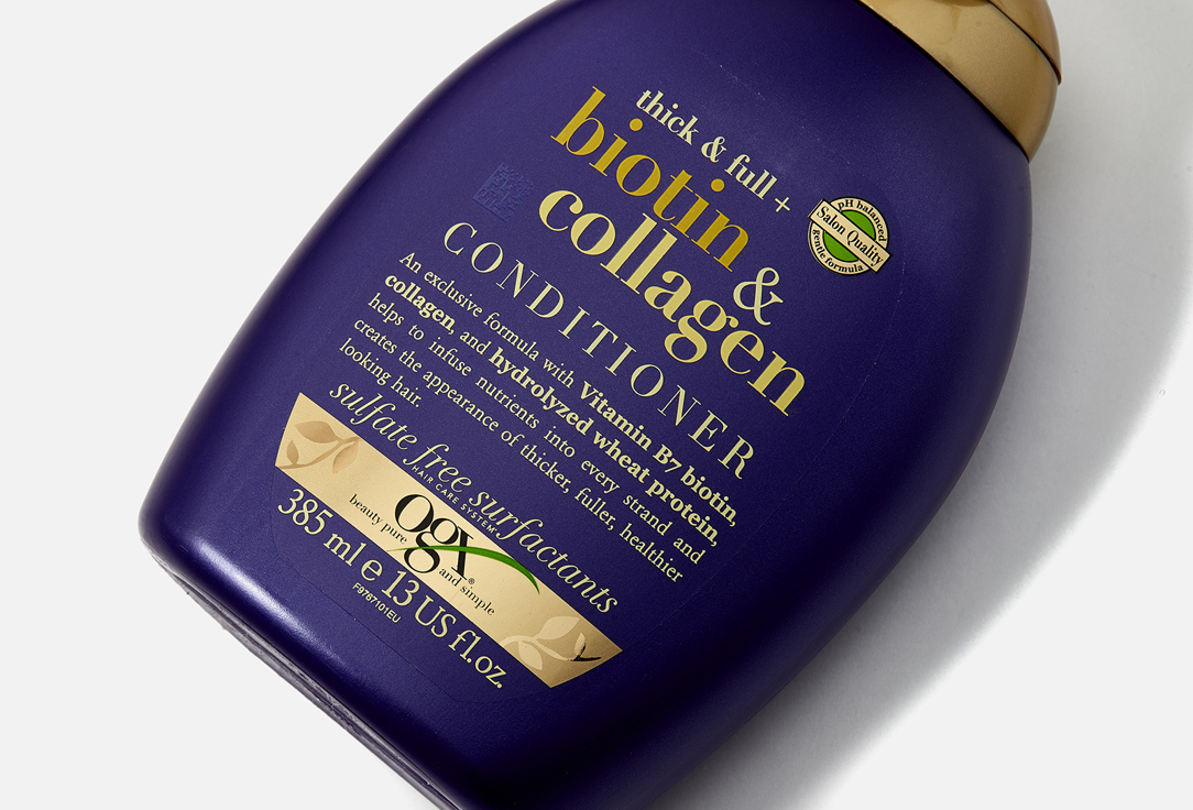 OGX Volumizing Conditioner Thick & Full + Biotin & Collagen 385 ml OGX Volumizing Conditioner Thick & Full + Biotin & Collagen