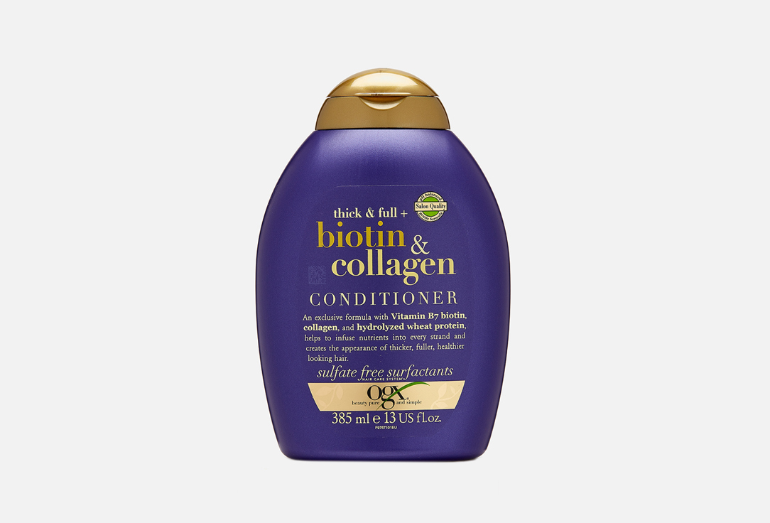 OGX Volumizing Conditioner Thick & Full + Biotin & Collagen 385 ml OGX Volumizing Conditioner Thick & Full + Biotin & Collagen