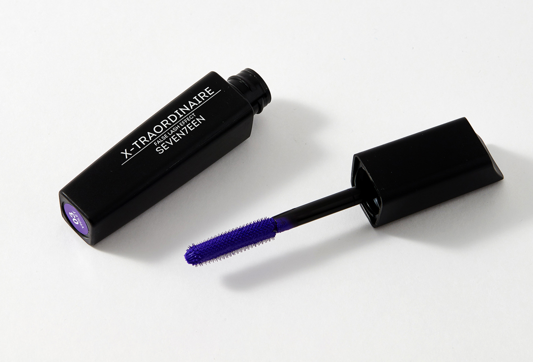 SEVEN7EEN Mascara For Lengthening Curling Increasing Volume X-Traordinare 03, Purple 12 ml SEVEN7EEN Mascara For Lengthening Curling Increasing Volume X-Traordinare