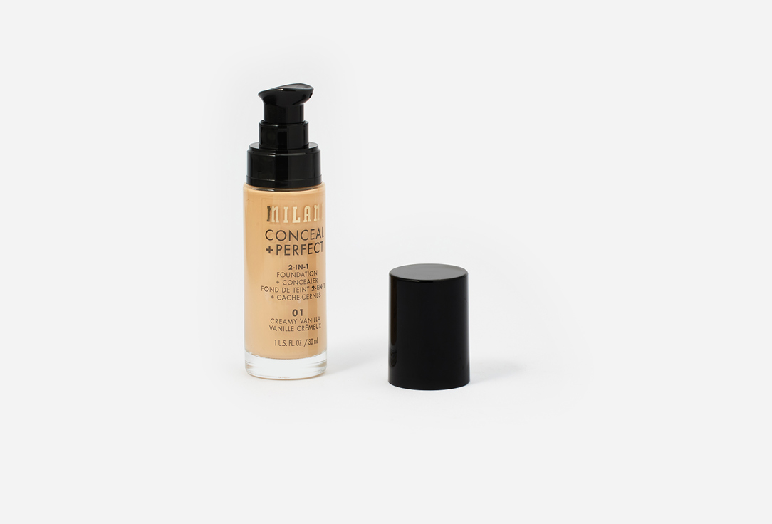 MILANI Satin Matte Liquid Foundation Conceal + Perfect 2-In-1