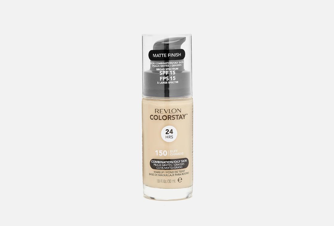 Revlon matte liquid foundation SPF 15 Colorstay Makeup For Combination-Oily Skin 150, Buff 30 ml Revlon matte liquid foundation SPF 15 Colorstay Makeup For Combination-Oily Skin