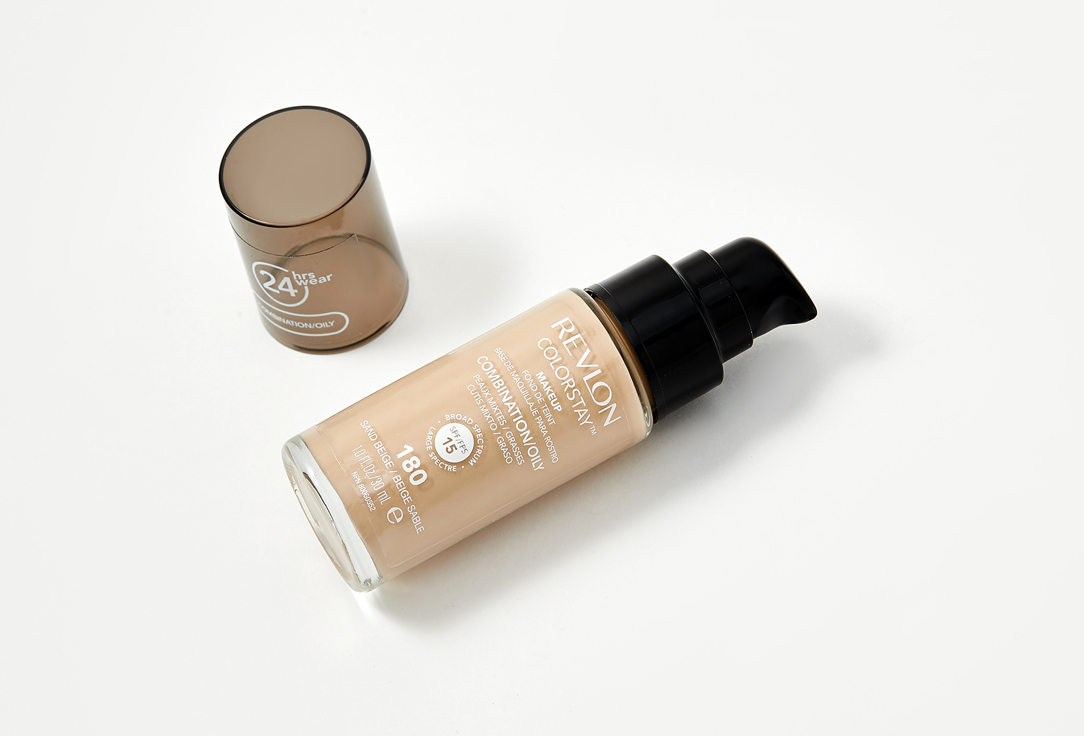 Revlon matte liquid foundation SPF 15 Colorstay Makeup For Combination-Oily Skin 180, Sand beige 30 ml Revlon matte liquid foundation SPF 15 Colorstay Makeup For Combination-Oily Skin
