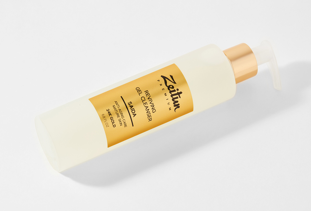 Zeitun Revitalizing Face Cleansing Gel SAIDA with 24K Gold 200 ml Zeitun Revitalizing Face Cleansing Gel SAIDA with 24K Gold