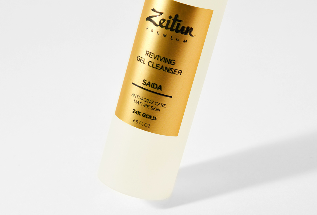 Zeitun Revitalizing Face Cleansing Gel SAIDA with 24K Gold 200 ml Zeitun Revitalizing Face Cleansing Gel SAIDA with 24K Gold