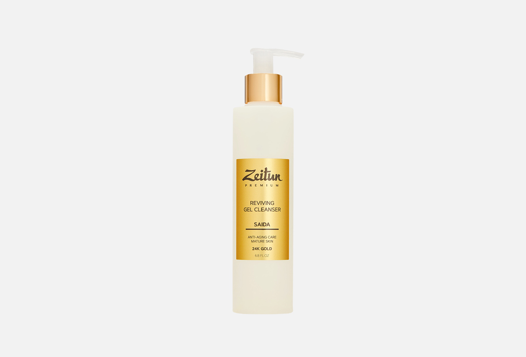 Zeitun Revitalizing Face Cleansing Gel SAIDA with 24K Gold 200 ml Zeitun Revitalizing Face Cleansing Gel SAIDA with 24K Gold