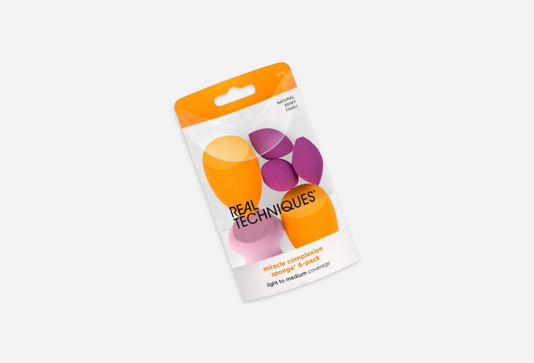 Real Techniques Sponges Set Miracle complexion 6 pcs Real Techniques Sponges Set Miracle complexion
