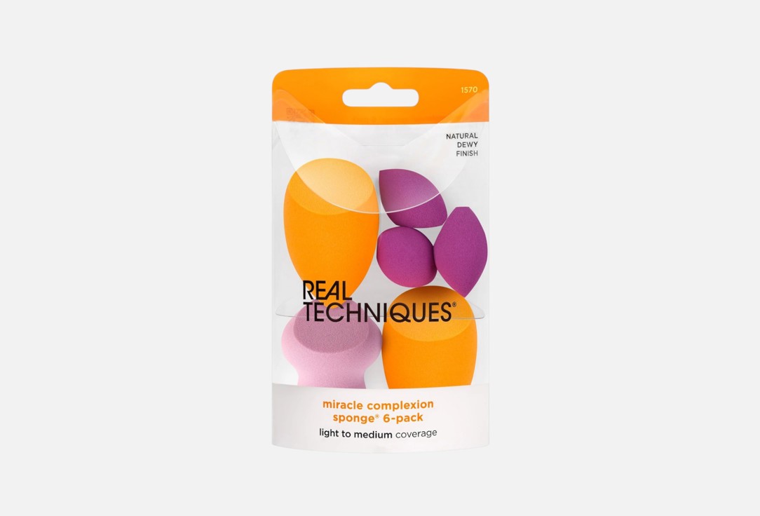 Real Techniques Sponges Set Miracle complexion 6 pcs Real Techniques Sponges Set Miracle complexion
