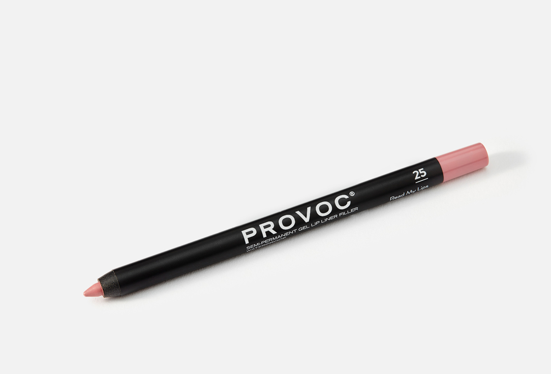 Provoc Waterproof Matte Lip Pencil Gel Lip Liner 25, Read my lips 1.4 g Provoc Waterproof Matte Lip Pencil Gel Lip Liner