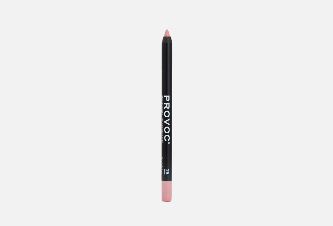 Provoc Waterproof Matte Lip Pencil Gel Lip Liner 25, Read my lips 1.4 g Provoc Waterproof Matte Lip Pencil Gel Lip Liner