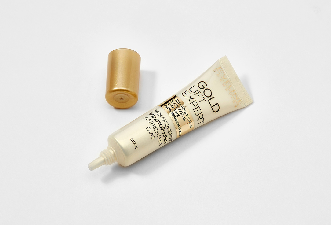 Eveline Anti-Wrinkle Eye Cream spf8 Gold lift expert 15 ml Eveline Anti-Wrinkle Eye Cream spf8 Gold lift expert