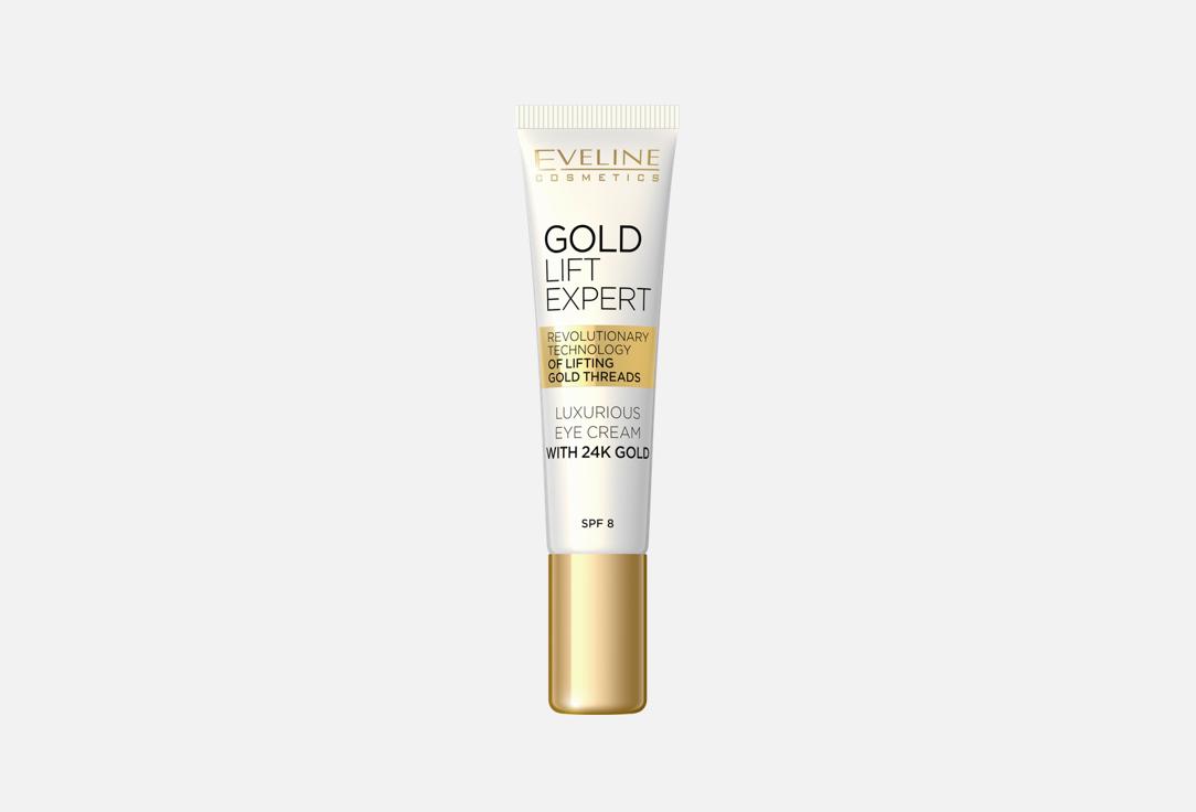 Eveline Anti-Wrinkle Eye Cream spf8 Gold lift expert 15 ml Eveline Anti-Wrinkle Eye Cream spf8 Gold lift expert