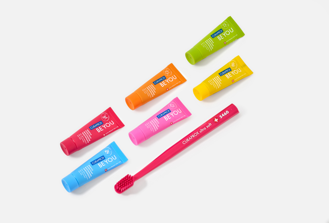 Curaprox Whitening toothpaste with ultra-soft toothbrush Set Be you