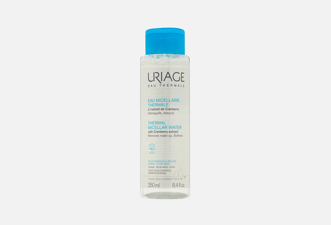 Uriage Thermal Face cleansing micellar water Blue 250 ml Uriage Thermal Face cleansing micellar water Blue
