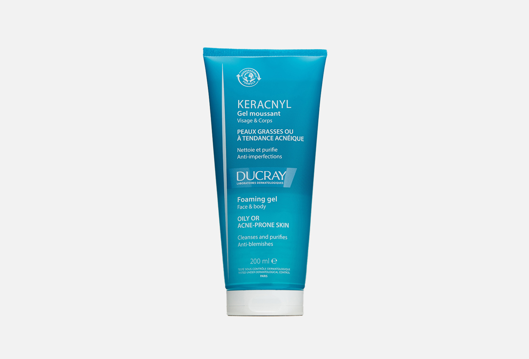 Ducray Cleansing Gel oily & acne-prone skin Keracnyl