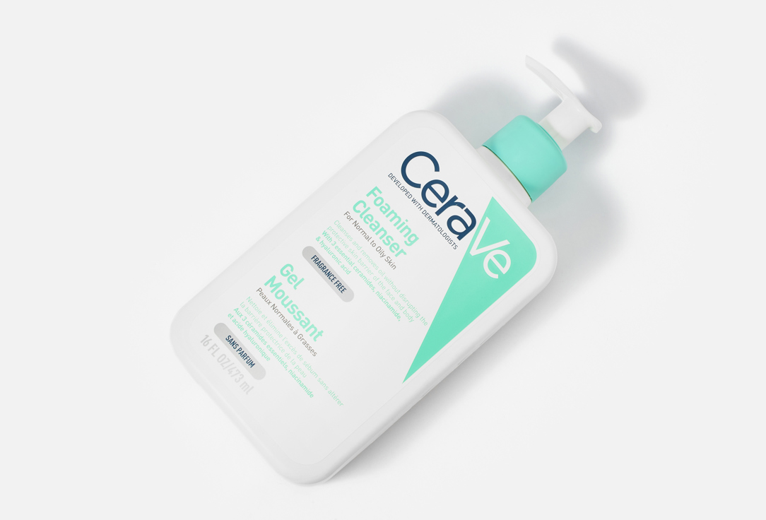CeraVe Cleansing gel for face and body for normal to oily skin Foaming Cleanser