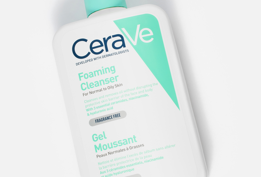 CeraVe Cleansing gel for face and body for normal to oily skin Foaming Cleanser