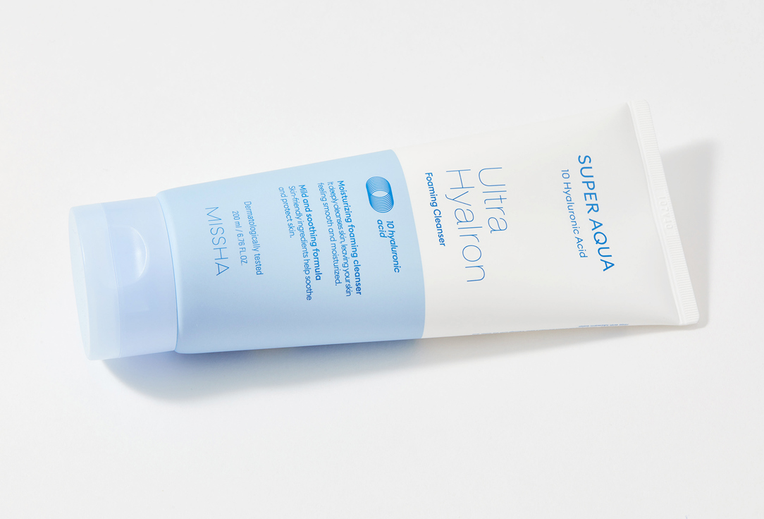 Missha Moisturizing Foaming Face Cleanser Super Aqua 200 ml Missha Moisturizing Foaming Face Cleanser Super Aqua