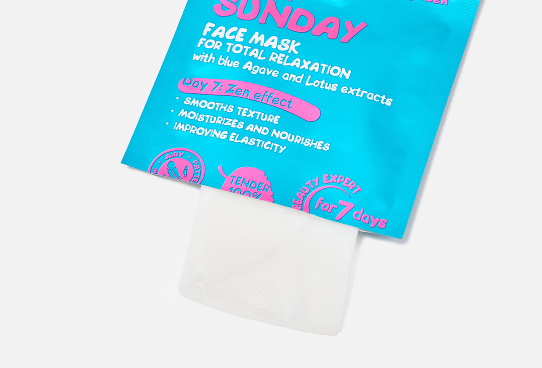 7DAYS Smoothing Face Sheet Mask Proper Sunday 1 pcs 7DAYS Smoothing Face Sheet Mask Proper Sunday