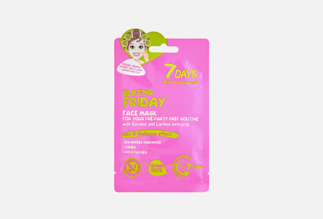 7DAYS Illuminating Face Sheet Mask Blazing Friday
