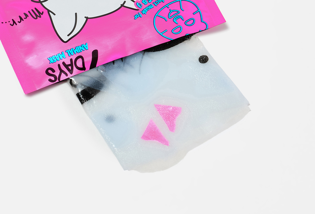 7DAYS Refreshing Face Sheet Mask PRETTY KITTY 1 pcs 7DAYS Refreshing Face Sheet Mask PRETTY KITTY