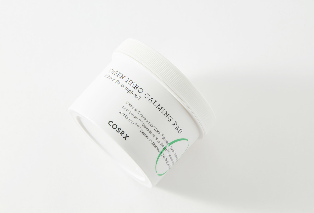 Cosrx Dual-texture calming & exfoliating toner pads Green Hero Calming Pad