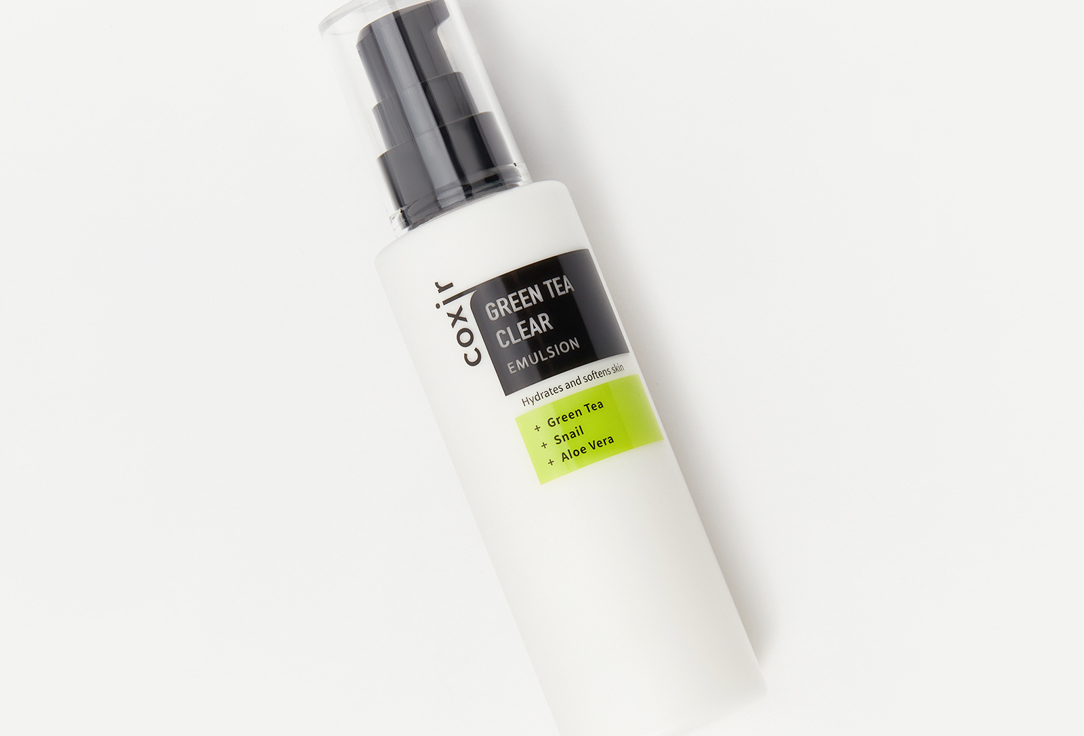 COXIR Soothing Face Emulsion Green Tea Clear Emulsion 100 ml COXIR Soothing Face Emulsion Green Tea Clear Emulsion