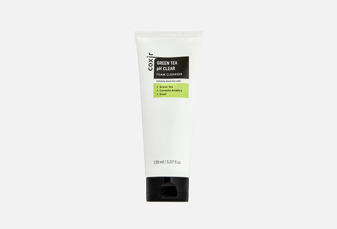 COXIR Cleansing Face Foam Greentea pH