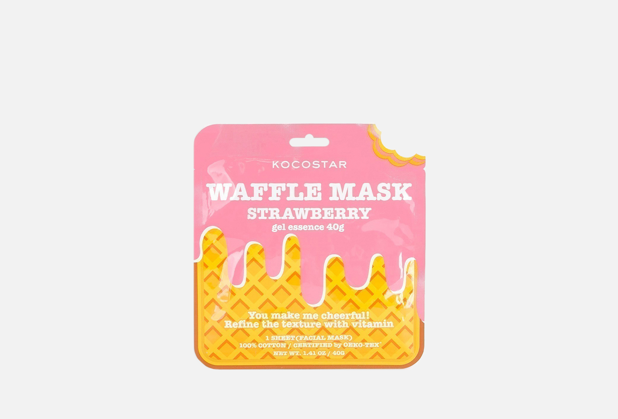 Waffle Mask Strawberry 1