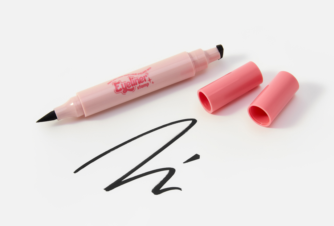 PINK FLASH 2-in-1: Waterproof Eyeliner & Stamp Eyeliner Stamp