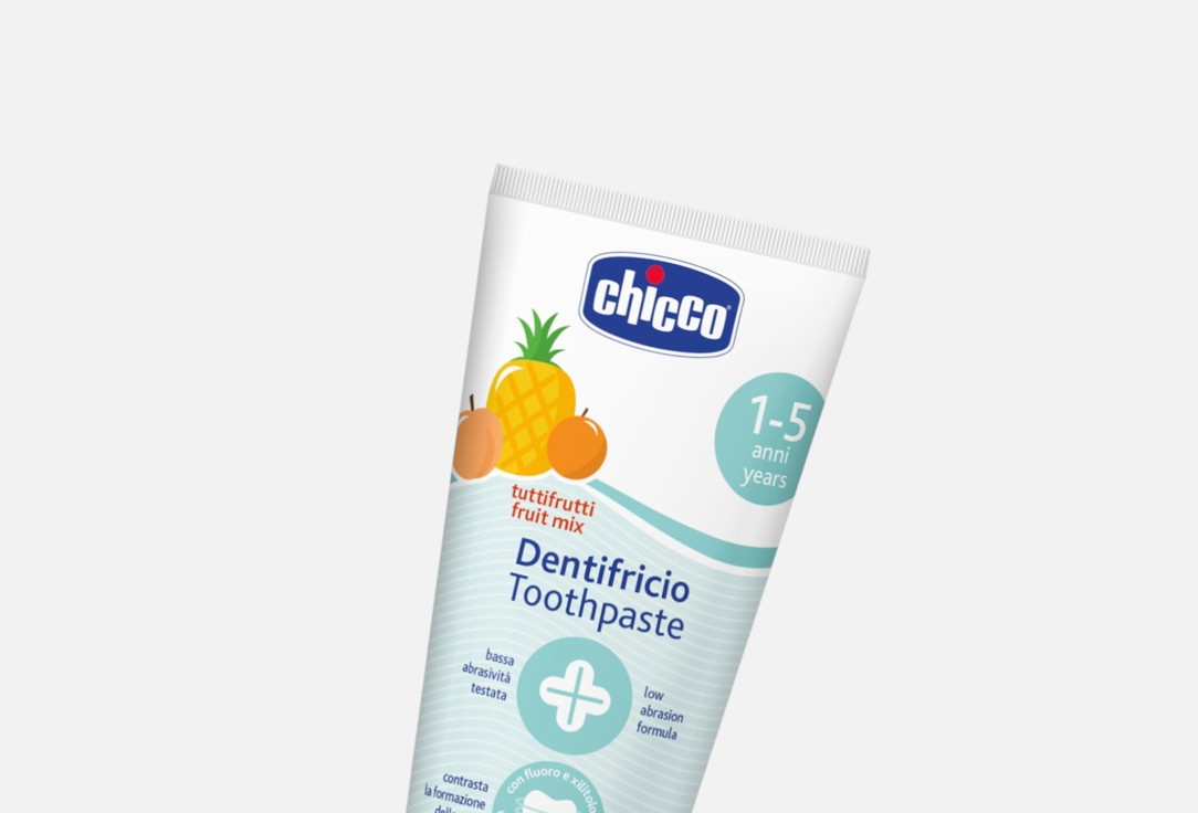CHICCO Toothpaste for kids 1-5 years Fruit Mix Fluoride Toothpaste