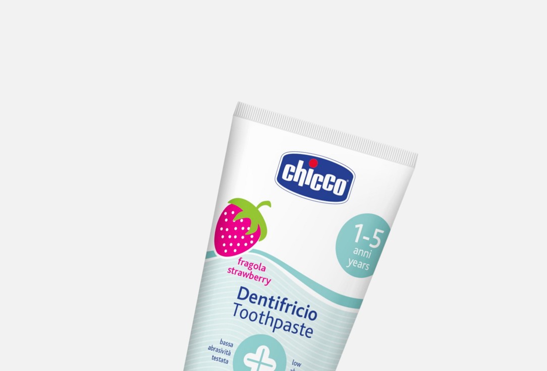 CHICCO Toothpaste for kids 1-5 years Strawberry Fluoride Toothpaste
