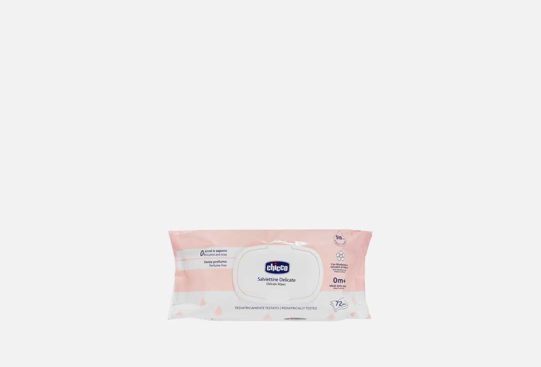 CHICCO Fragrance-free baby cleansing wipes Delicate Wipes