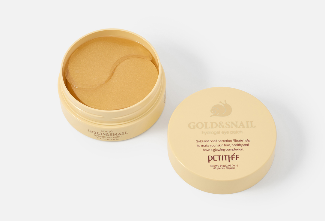 PETITFEE Brightening Under Eye Patches Gold & Snail Hydrogel Eye Patches