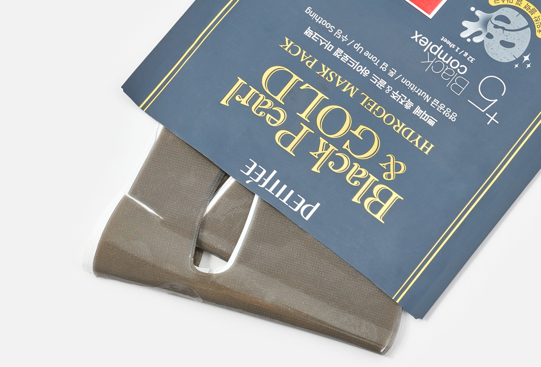 PETITFEE Reviving Face Mask Black Pearl & Gold Hydrogel Mask